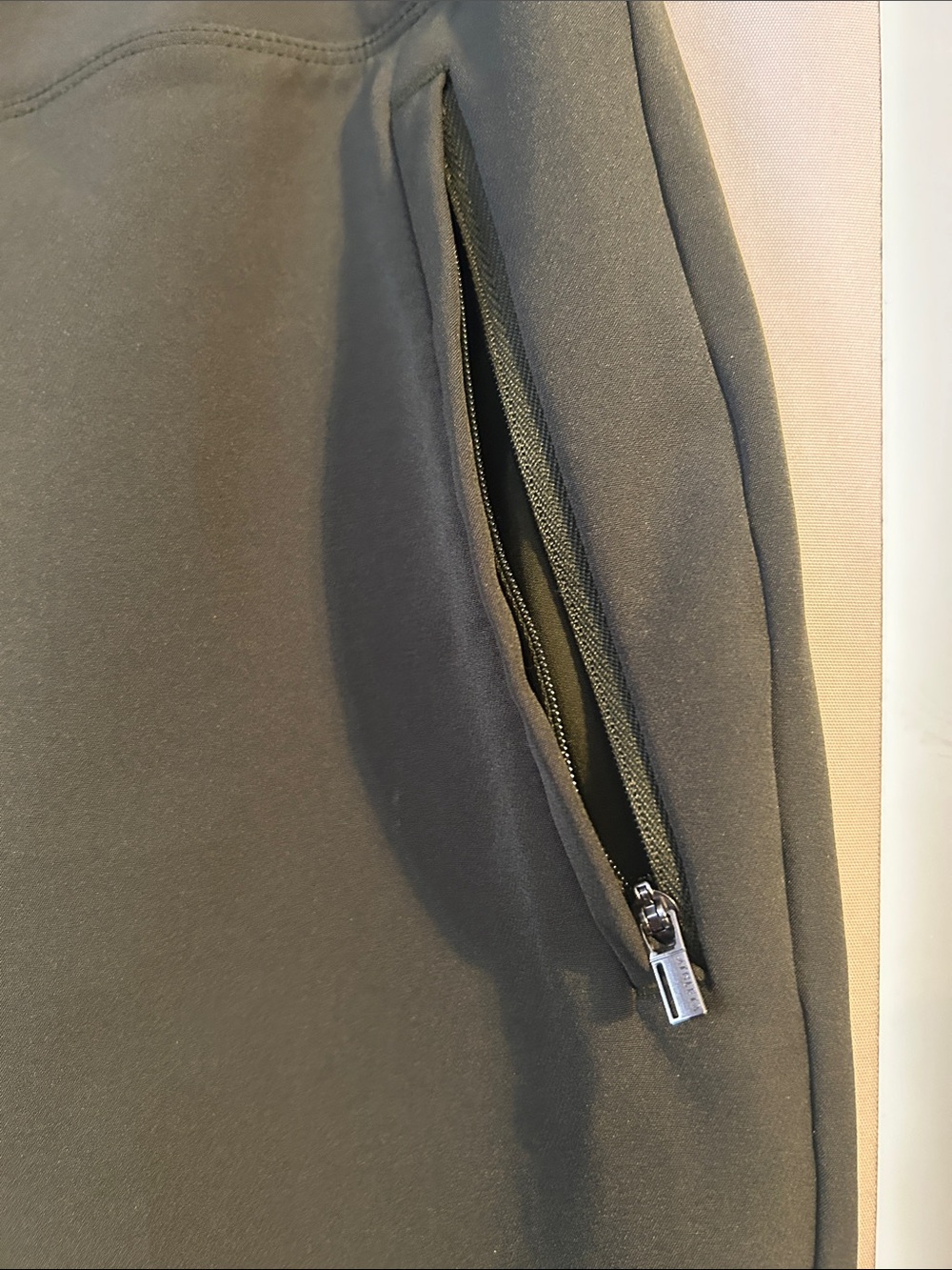 Athleta Olive Green High Rise Tapered Ankle Pants - Picture 3 of 6